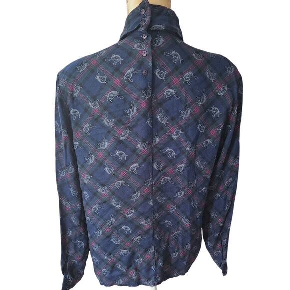 Pendleton Country Sophisticates mandarin pleated collar Wool Blend Plus Size 14 - Picture 5 of 7